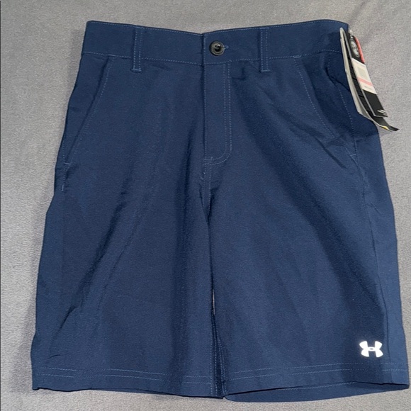 Under Armour Boys HeatGear Amphibious Shorts Size 10 Navy‎ Blue UPF 50+ - Picture 1 of 9